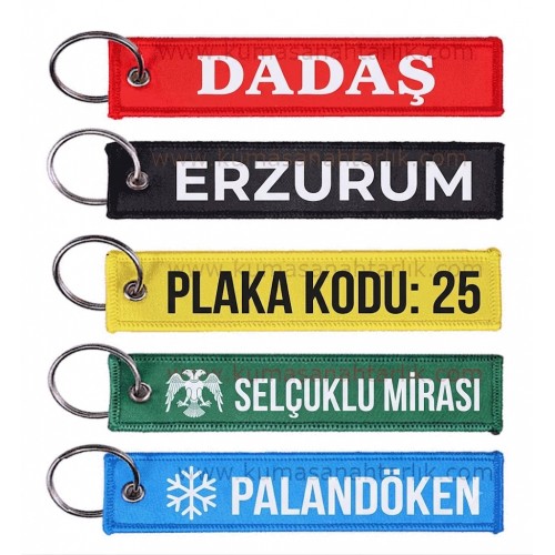 Erzurum Kumaş Anahtarlık - Dadaş Temalı Nakışlı Dokuma Modelleri