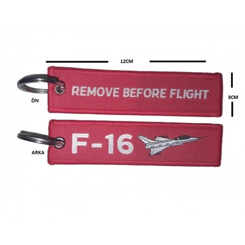 F16 kumaş anahtarlık