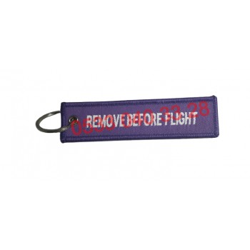 Remove Before Flight Anahtarlık Mor