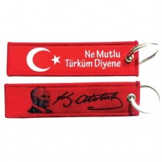 Kemal Atatürk Kumaş Anahtarlık