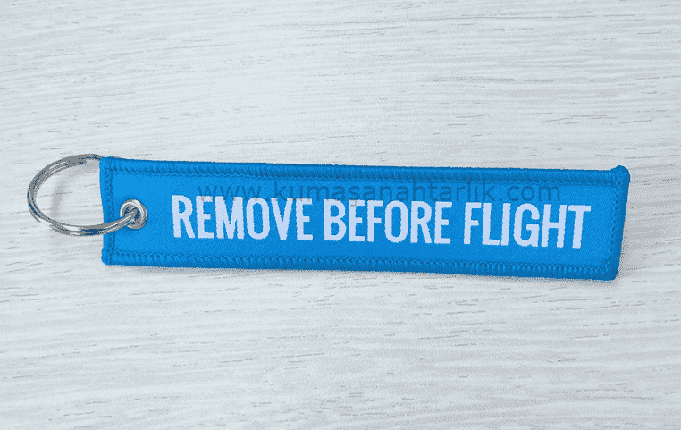 Mavi-Blue Remove Before Flight Anahtarlık